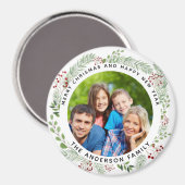 Kerstwensen fotomagneet cadeau idee magneet (Voorkant / Achterkant)