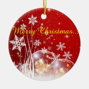 kerstwensen keramisch ornament