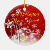 kerstwensen keramisch ornament (Achterkant)