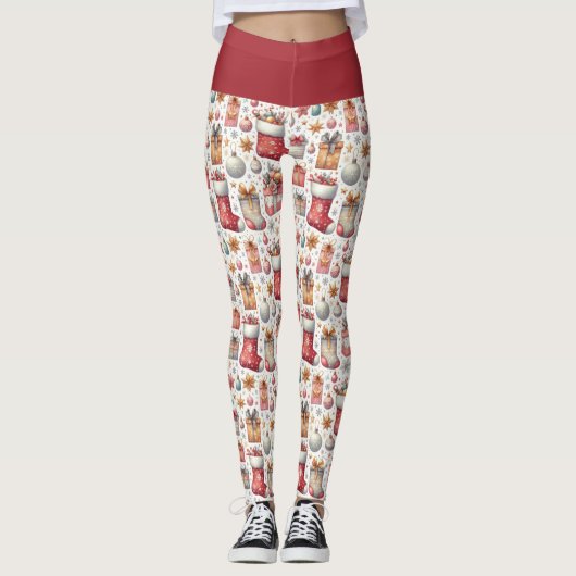Kerstwensen Leggings (Voorkant)