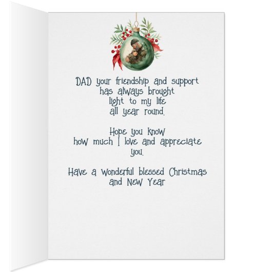 Kerstwensen & Liefde voor PAPA (Binnen (Rechts))