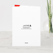 Kerstwensen Oranje Tabby Kaart (Achterkant)