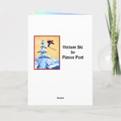 Kerstwensen, Ski colorado Feestdagen Kaart (Achterkant)