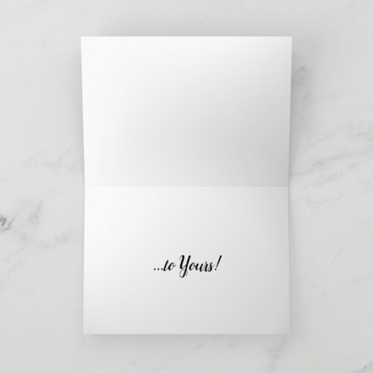 Kerstwensen van flamingo's van onze zwerm kaart (Binnen)