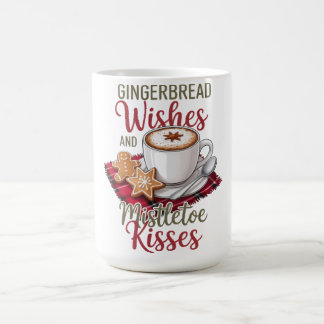 Kerstwensen van peperkoek en mispelkusjes Kerstmis Koffiemok