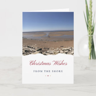 Kerstwensen vanuit de kust Norfolk Kerstmis Kaart
