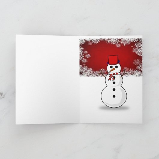 kerstWenskaart Feestdagen Kaart (Binnen)