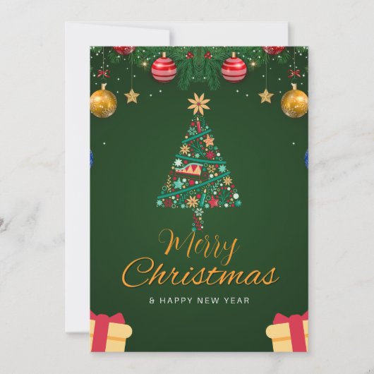 Kerstwenskaart Feestdagenkaart (Voorkant)