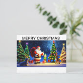 kerstwenskaart feestdagenkaart (Staand voorkant)