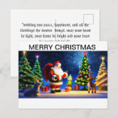 kerstwenskaart feestdagenkaart (Voorkant / Achterkant)