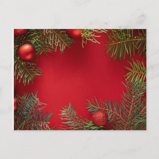 kerstwenskaart feestdagenkaart (Voorkant)