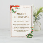 kerstWenskaart Feestdagenkaart (Staand voorkant)