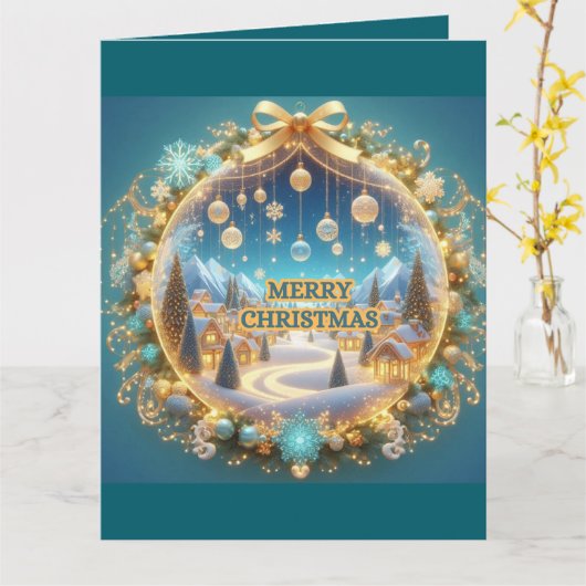 kerstWenskaart Kaart (Gele Bloem)