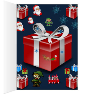 Kerstwenskaart voor iedereen kinder