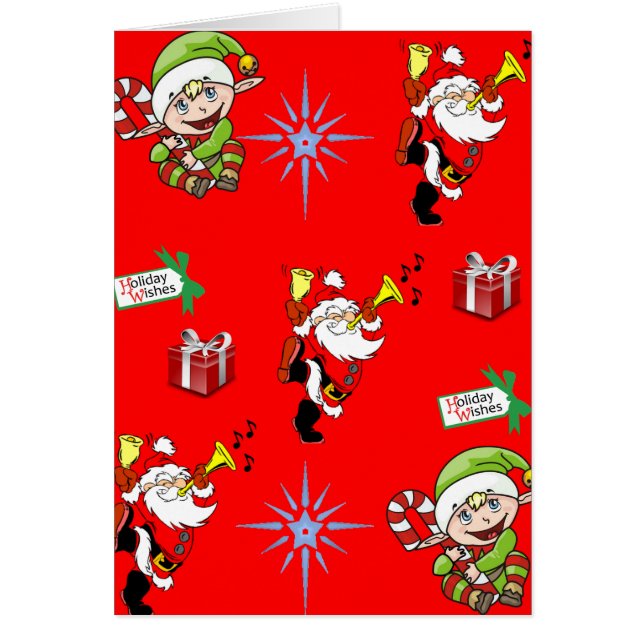 Kerstwenskaart voor iedereen kinder (Voorkant)