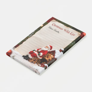 Kerstwenslijst 'Beste Sinterklaas' in vintage stij Post-it® Notes