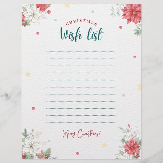 Kerstwenslijst voor volwassenen (Voorkant)