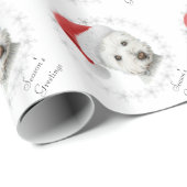 kerstwestie Dog Art Cadeaupapier (Rol Hoek)