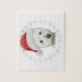 kerstwestie Dog Art Legpuzzel (Verticaal)