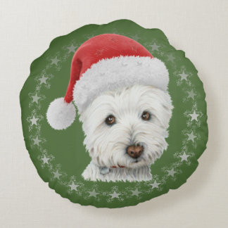 Kerstwestie Kunstronde Rond Kussen