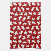 kerstwesties Tea Towel Theedoek (Verticaal)