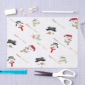 Kerstwhisky Snowman Pattern Tissuepapier (Craft)