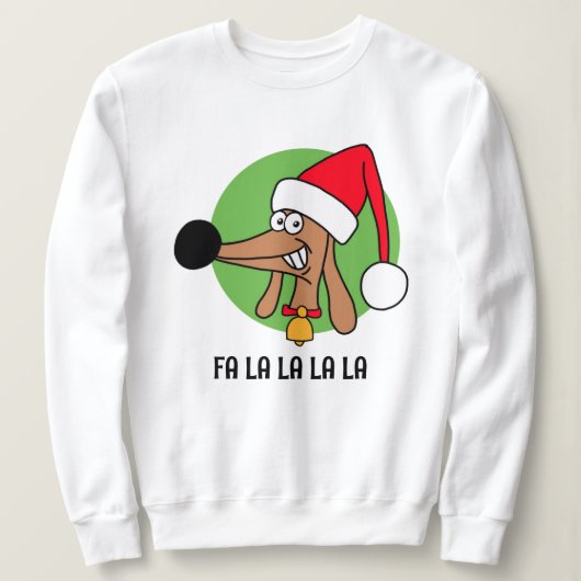 Kerstwiener Kerst hond Trui (Design voorkant)
