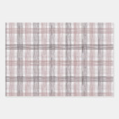 kerstwijn Berry Grey Roos Abstract Pset Inpakpapier Vel (Voorkant 3)