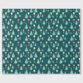 kerstwijn cadeaupapier (Vlak)