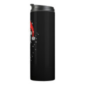 Kerstwijn Snowflakes Santa Hat Red Wine Thermosbeker (Geroteerd rechts)