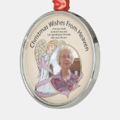 kerstwijn uit de hemel metalen ornament (Links)