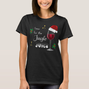 kerstwijnglas heeft een T-shirt voor het gebit