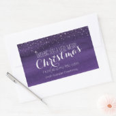 kerstwijnstickers rechthoekige sticker (Envelop)