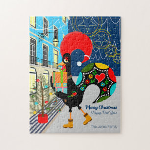 Kerstwinkel­tijd met de Portugese Rooster Legpuzzel