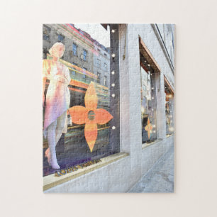 Kerstwinkel Windows Londen, Engeland Verenigd Koni Legpuzzel