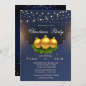 kerstwinkels Blauwe Kerstmis Company Kaart (Voorkant / Achterkant)