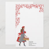 kerstwinkels briefpapier (Voorkant / Achterkant)