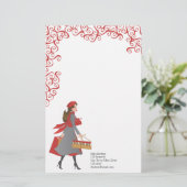kerstwinkels briefpapier (Staand voorkant)