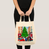 kerstwinkels tote bag (Voorkant (product))