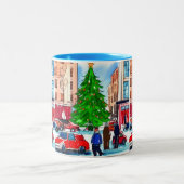 kerstwinkels tweekleurige koffiemok (Center)