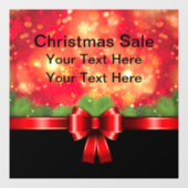 Kerstwinkelvenster Promotie Raamsticker (Vel)