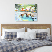 Kerstwinter Canvas Afdruk (Insitu (Slaapkamer))