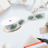 Kerstwinter delicate pijnboomtakken lint