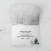 Kerstwinter in het raam kaart (Binnen)