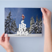 Kerstwinter landschap flyer (Hand)