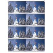 Kerstwinter landschap klembord (Achterkant)