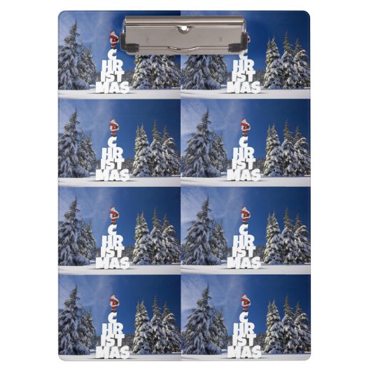 Kerstwinter landschap klembord (Voorkant)