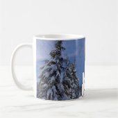 Kerstwinter landschap koffiemok (Links)