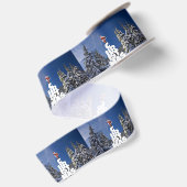 Kerstwinter landschap lint (Achterkant)