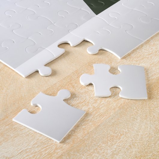 Kerstwinter Landschap Puzzel Legpuzzel (Zijkant)